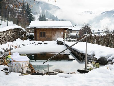 Eisbaden im Winter