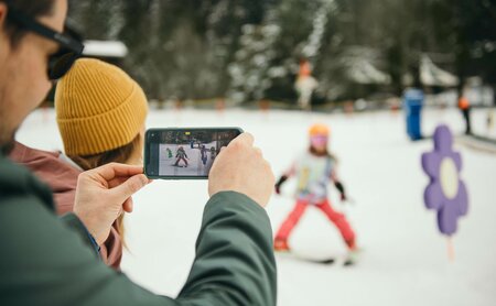 Fotos beim Skischulrennen